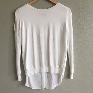 Ivanka Trump Layered White Sweater